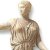 A Greek image of Artemis from her sanctuary at Vravrona. Again, she is in motion, beckoning to her brother Apollo and mother Leto.