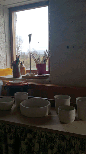 paints and pots