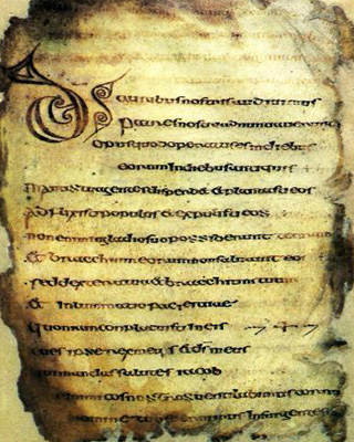 page from the Cathach
