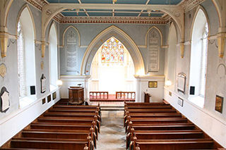 The chancel of the church today